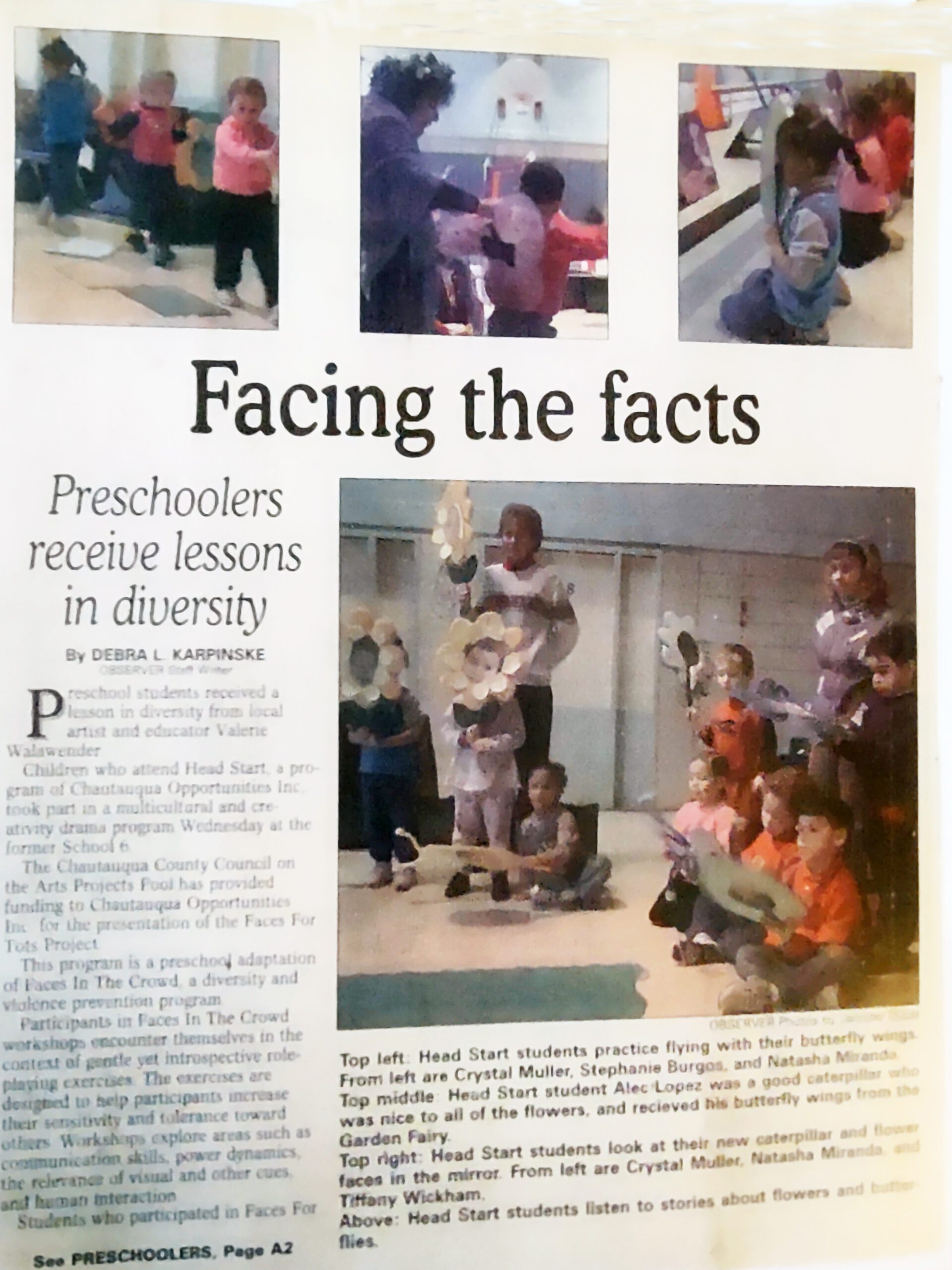 A Newspaper With a Group of Children